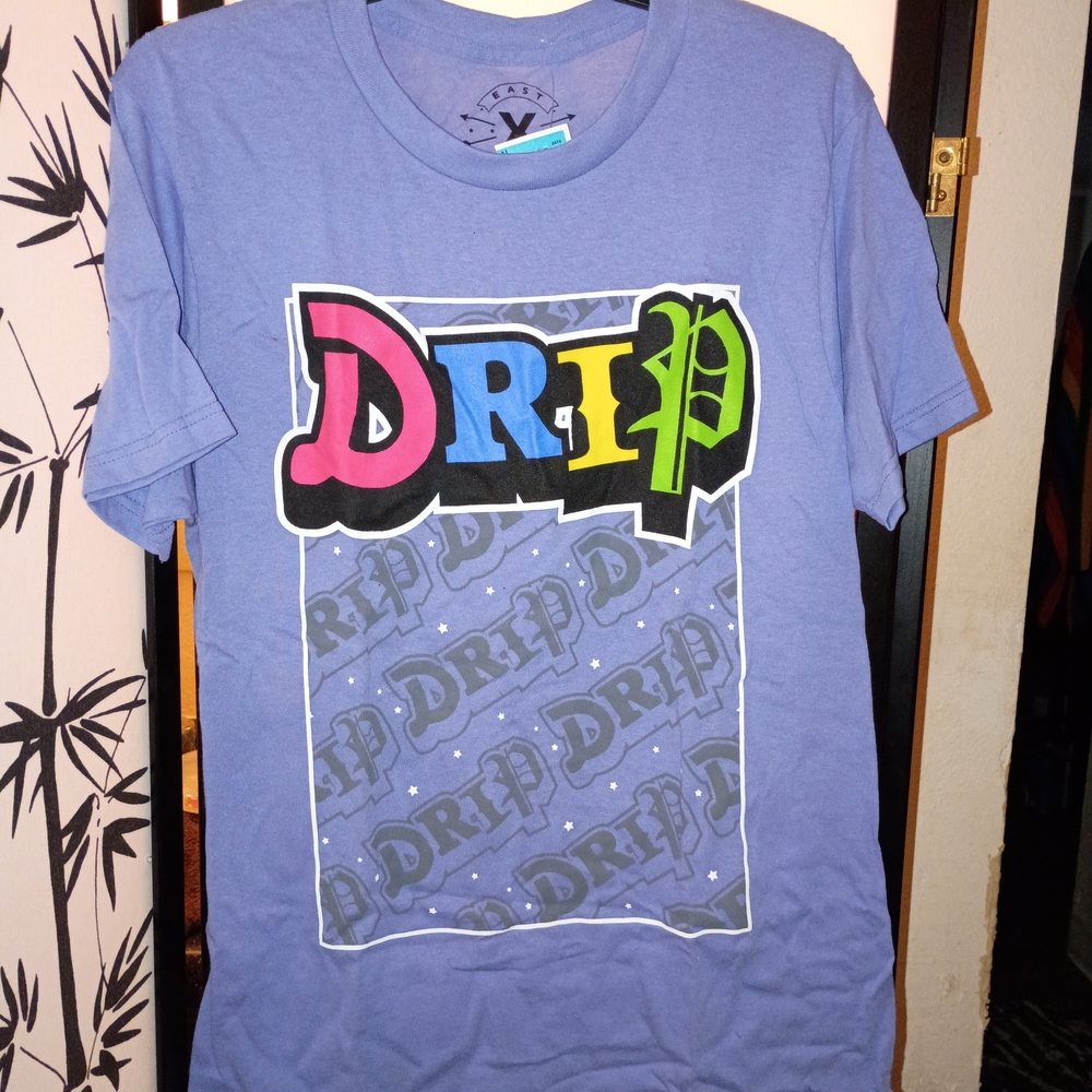 Vibrant Kids 'Drip' Graphic Tee - Blue